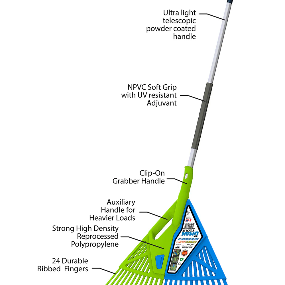 3-in-1 Leaf Rake & Grabber - Image 4