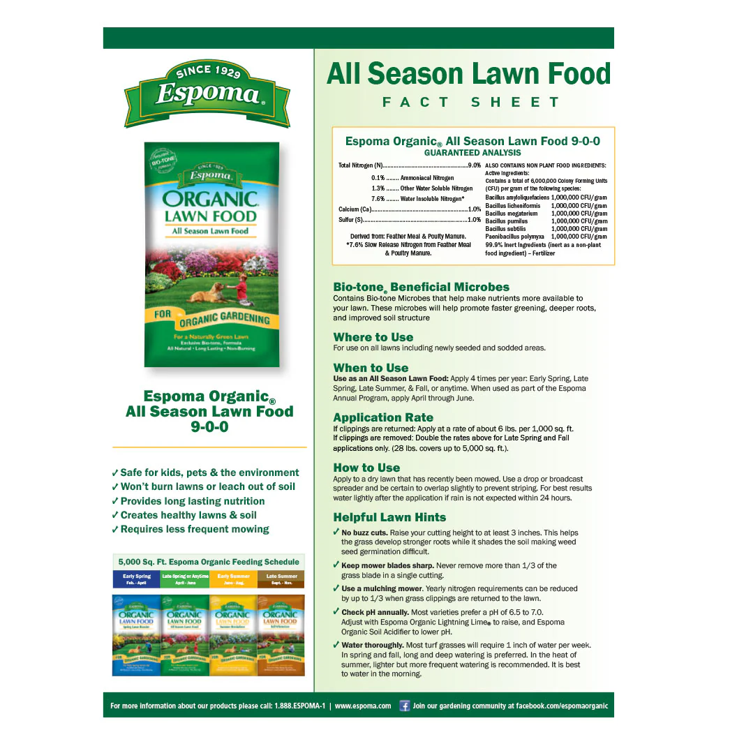 Espoma All Season Lawn Food - Image 3