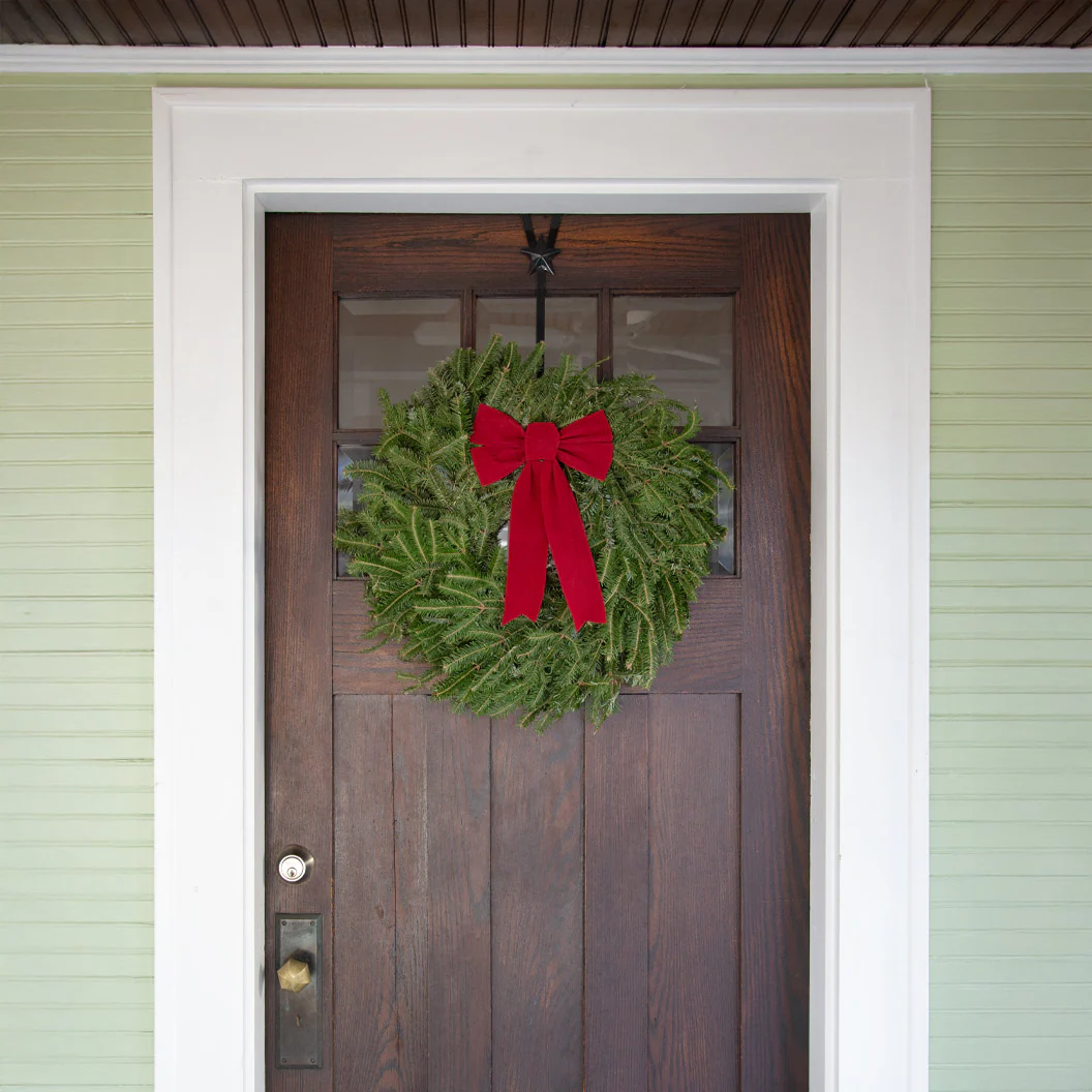 Fraser Fir Wreath with Red Bow - Image 4