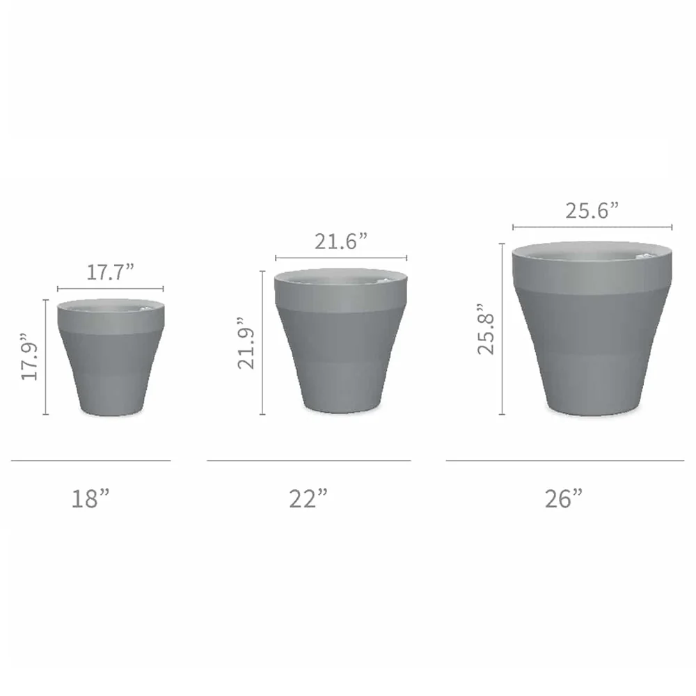 Crescent Garden Self-Watering Rim Planter - Image 9